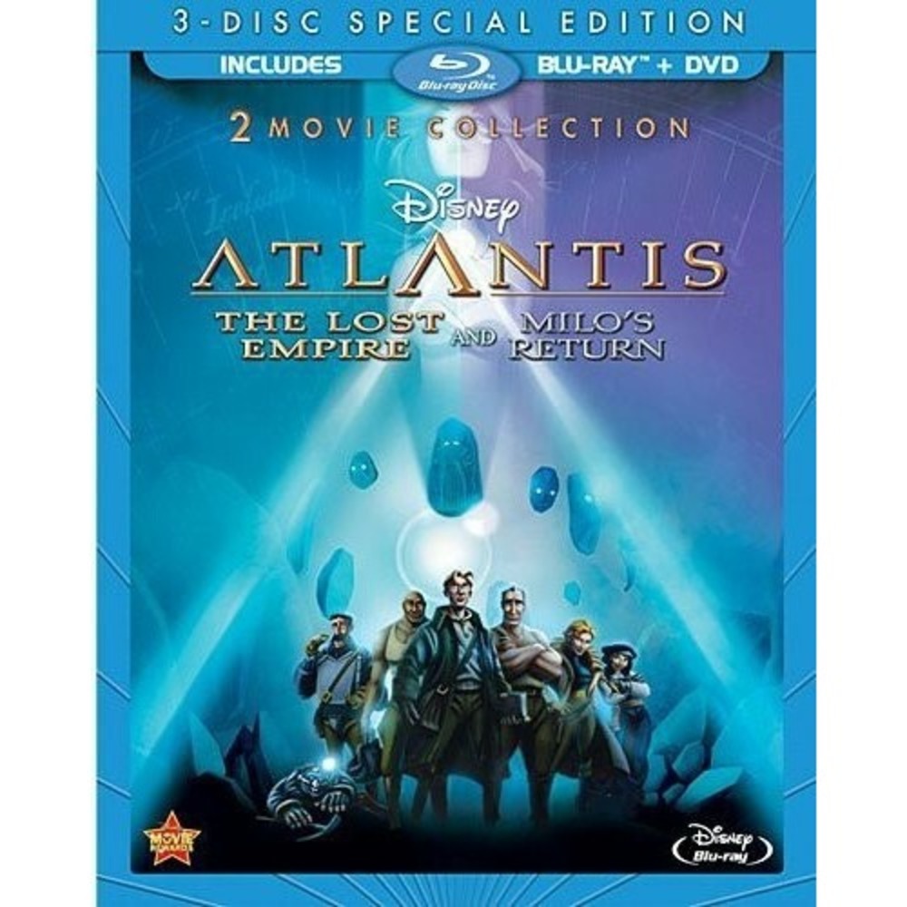 Atlantis the Lost Empire & Milo's Return BLU-RAY + DVD 2-Movie Collection 3-Disc